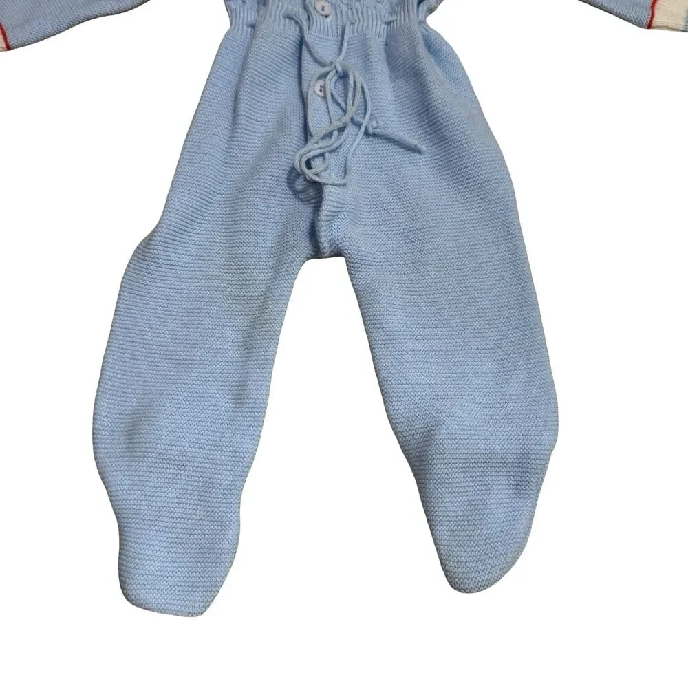 VINTAGE Childwise blue and white lil’star one‎ piece boys 0-12 months adorable